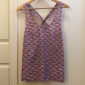 J.Crew Patterned Cross Back Blouse